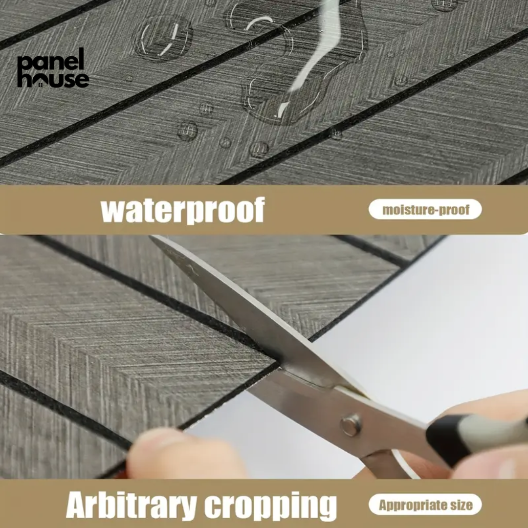 3D Wood Slat Wall Panels, Self-Adhesive, Removable, Waterproof Buy 1, Get 6 Premium Panels for Only Β£7! (30cm x 60cm)