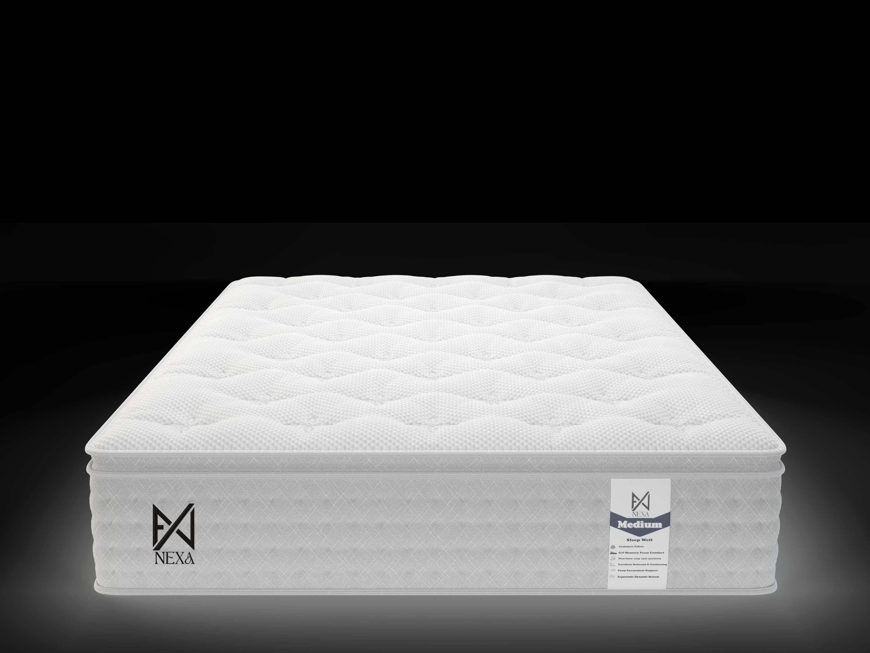 The Luxury Plush Nexus 1000 Pocket Spring Pillow Top Mattress - Medium